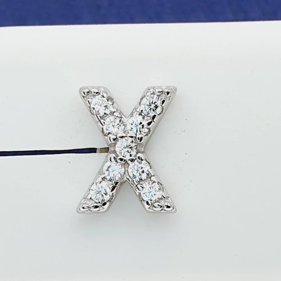 "#925 Sterling Silver CZ Stud Earrings for Women/Girl, US925P1084 - Picture 4 of 7